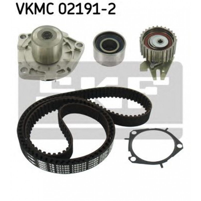 VKMC 02191-2 SKF - Насос охолоджуючої рідини + комплект зубчатого ремня